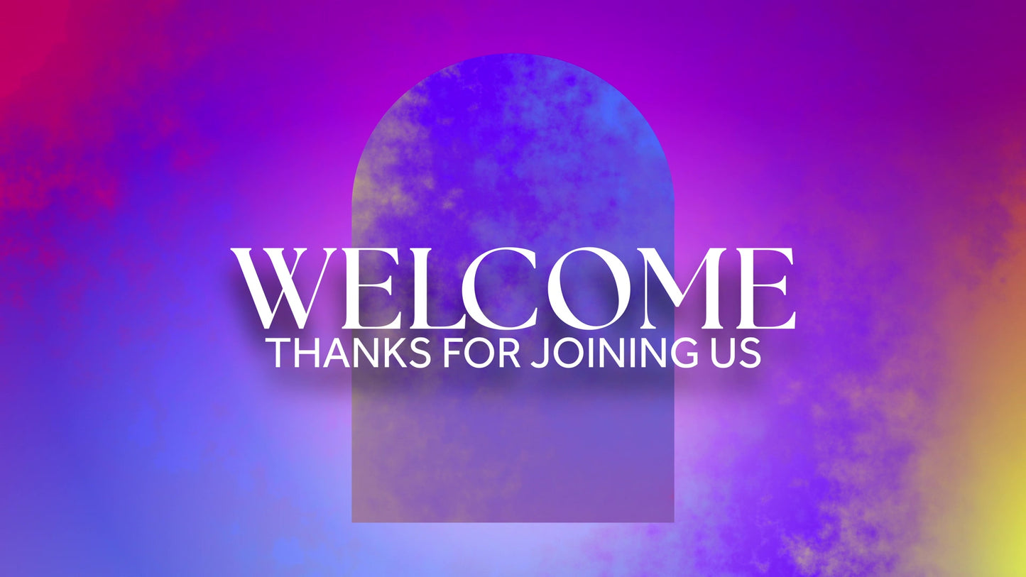 Gradient Arches Welcome