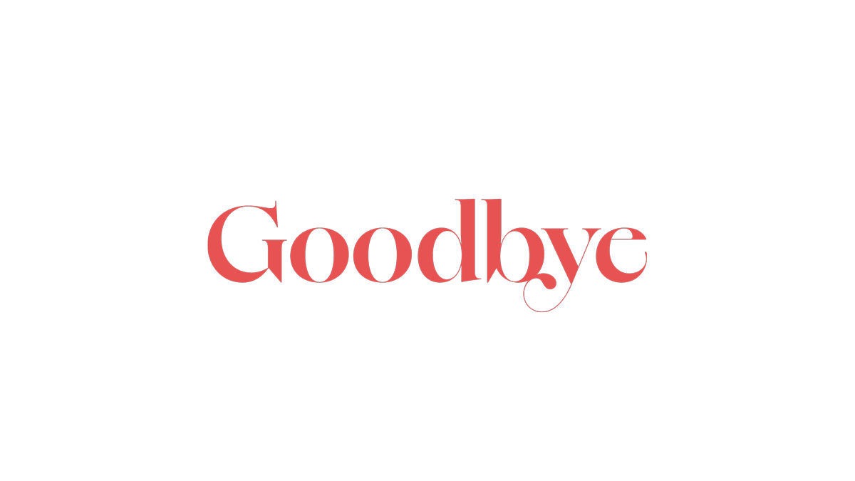 Evergreen Goodbye Transparency