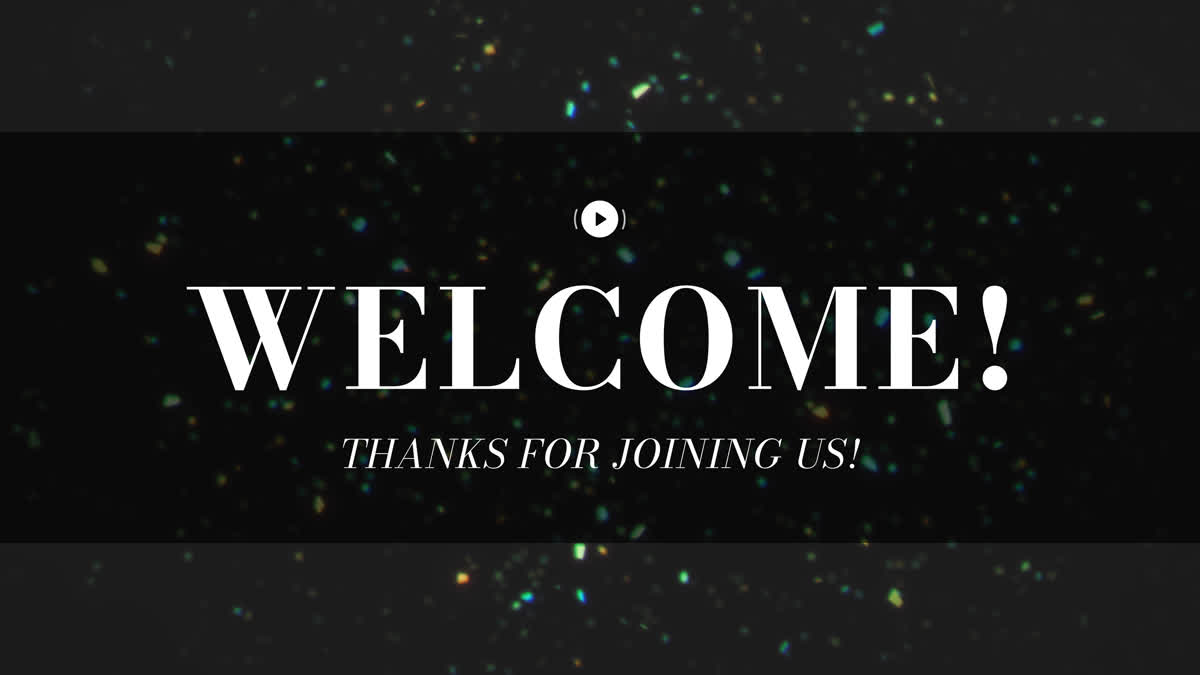 Glitterific New Year Welcome Stream