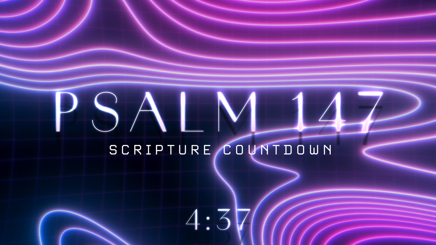 Neon Topo Scripture Countdown