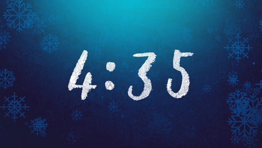 Rustic Winter Snow Countdown