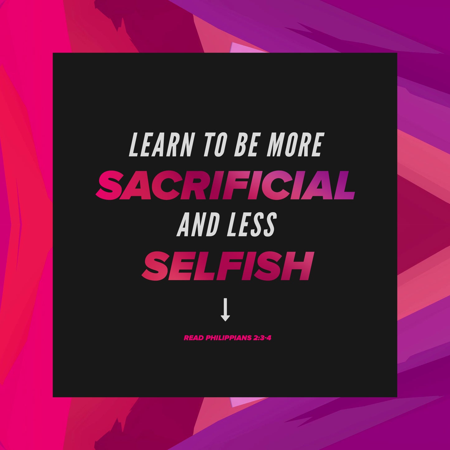 More Sacrificial