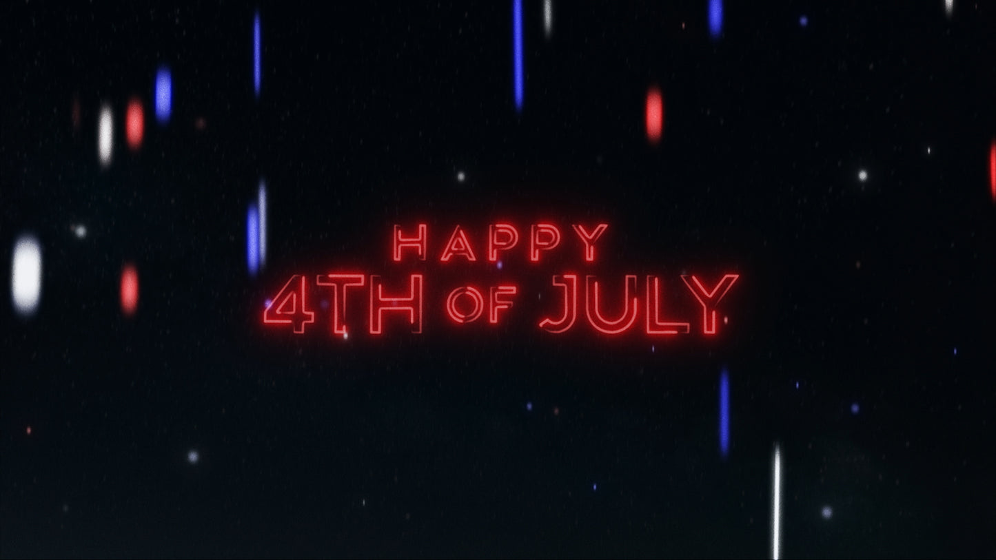 Summer Fireworks July 4th Title Still