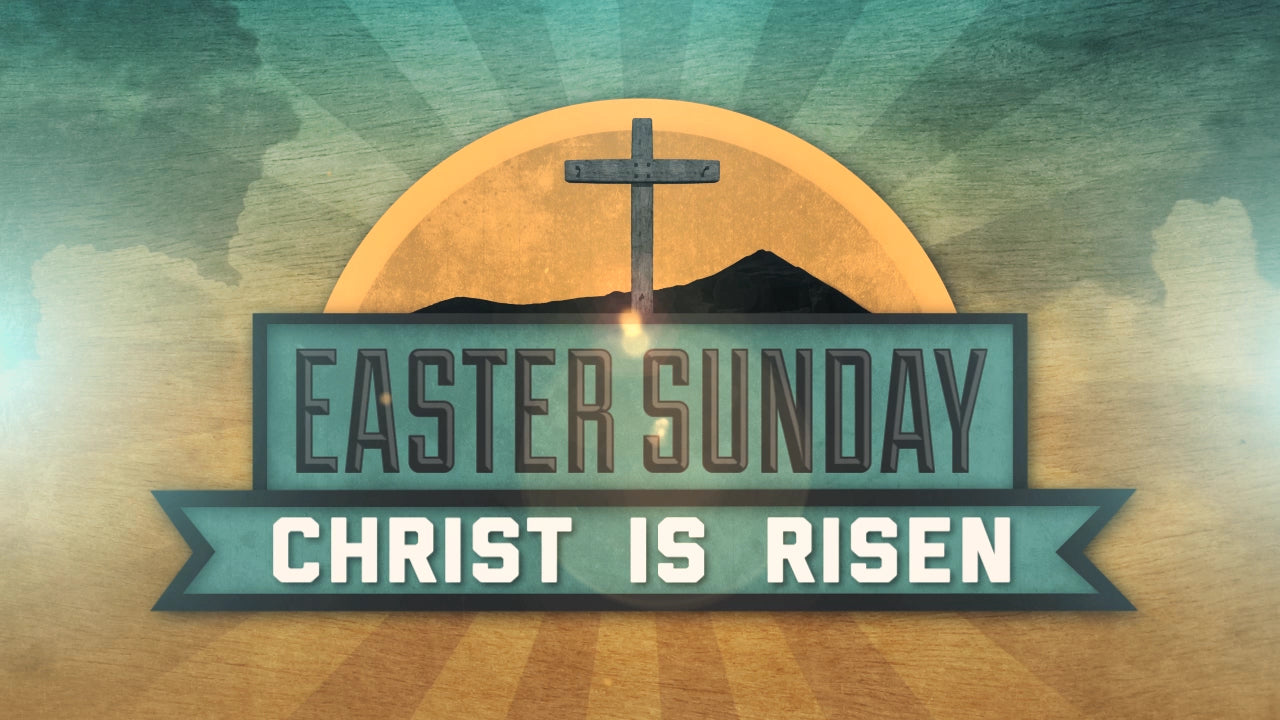 Vintage Easter Sunday Title Still