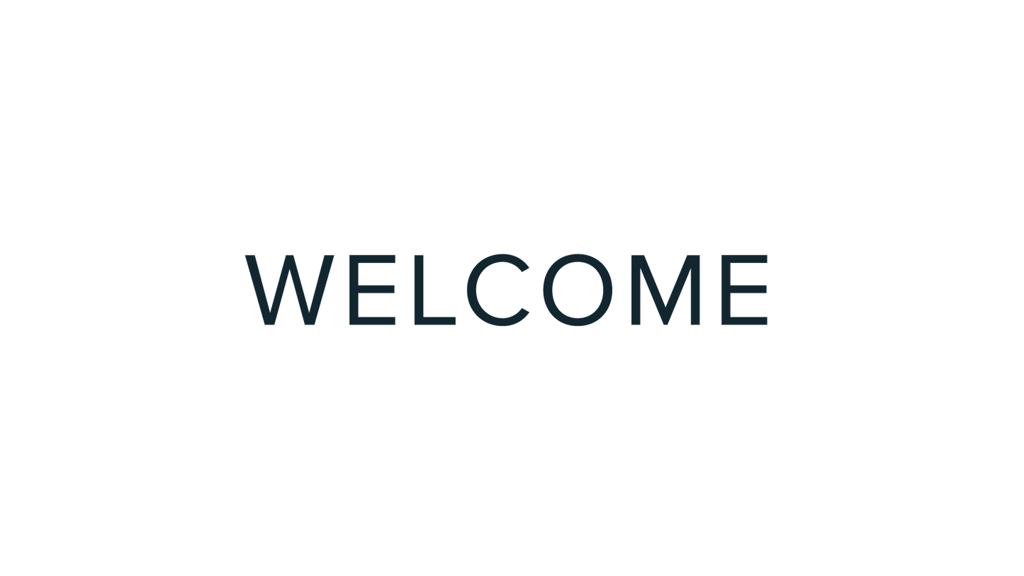 Welcome