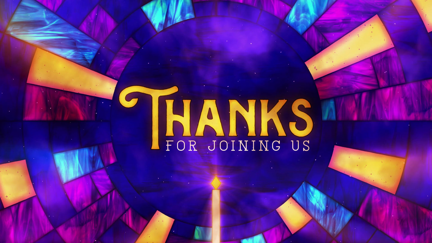 Stained Glass Christmas Thanks For Joining Us