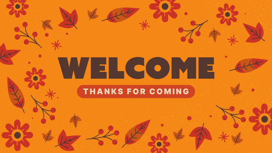 Thanksgiving Leaves Welcome