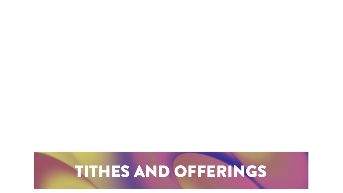Color Warp Lower Third Tithes Offering