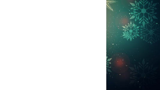 Vintage Christmas Lower Third Right Blank Transparency