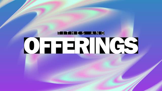 Light Swirls Tithes and Offerings