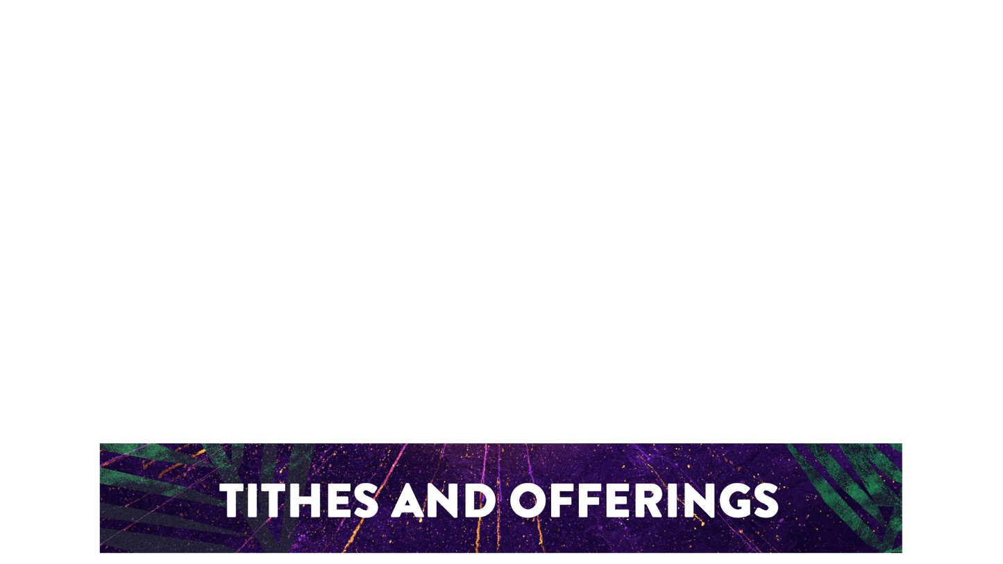 Vivid Palm Sunday Lower Third Tithes Offering