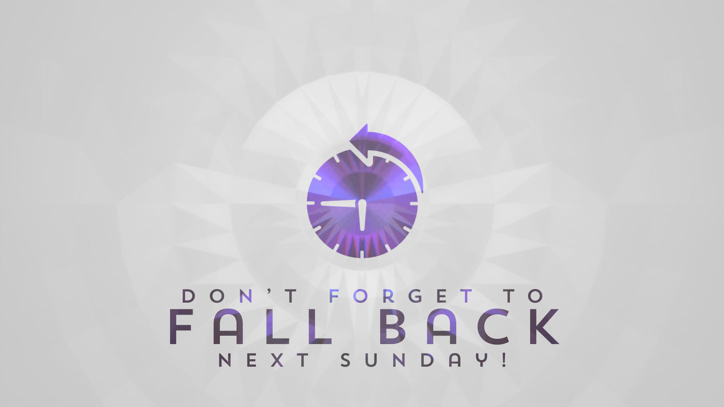 Geometric Glow Fall Back Still