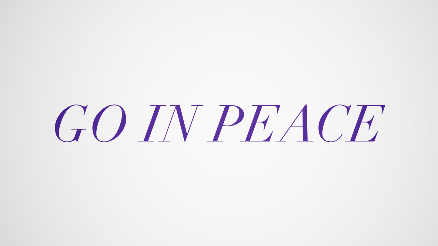 Go In Peace