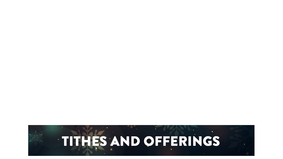 Vintage Christmas Lower Third Tithes Offering Transparency