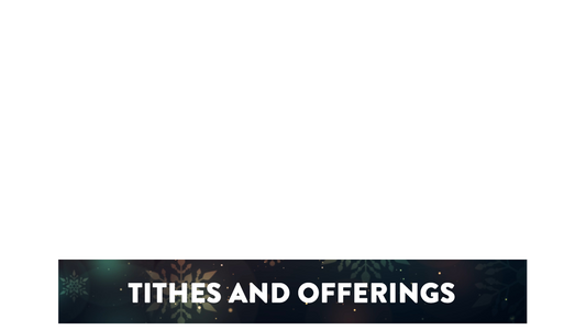 Vintage Christmas Lower Third Tithes Offering Transparency