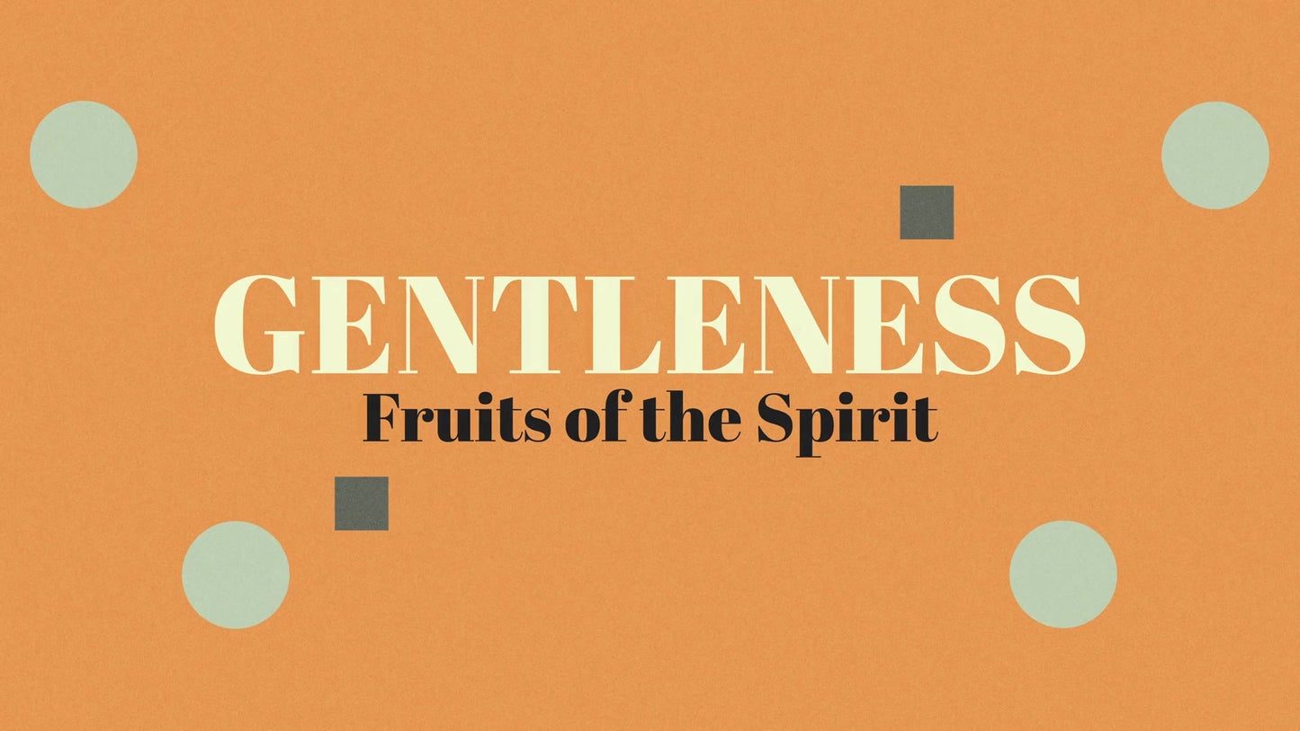Retro Color Fruits Of The Spirit Gentleness