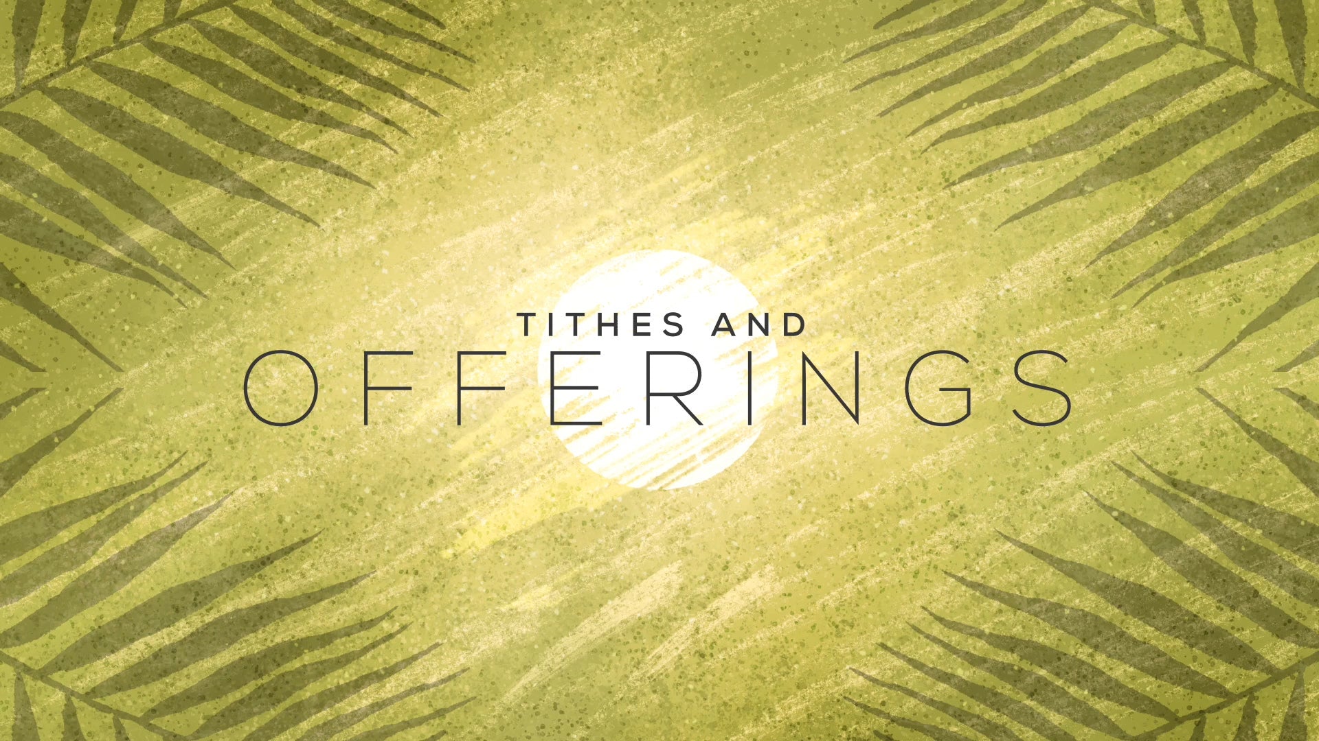 Painted Palm Sunday Tithe Still | Shift Worship
