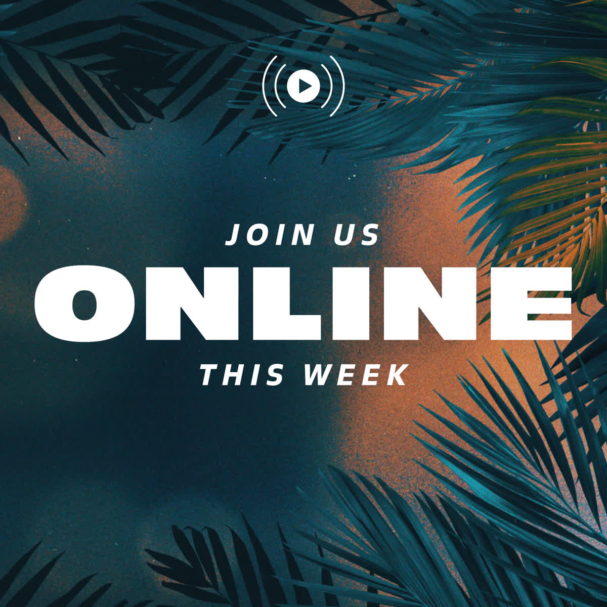 Vibrant Palms Online Blank