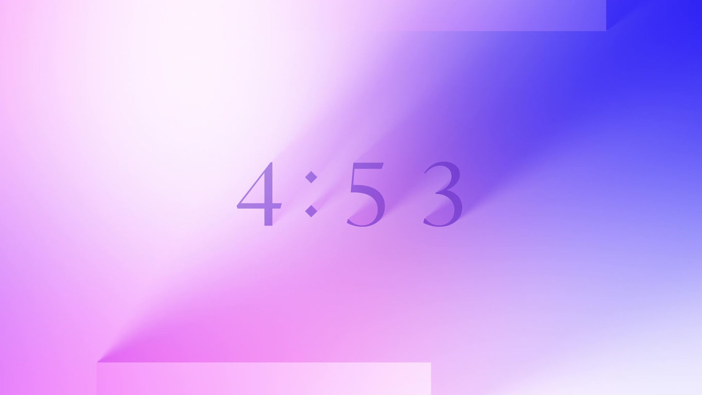 Long Shadow Gradients Countdown