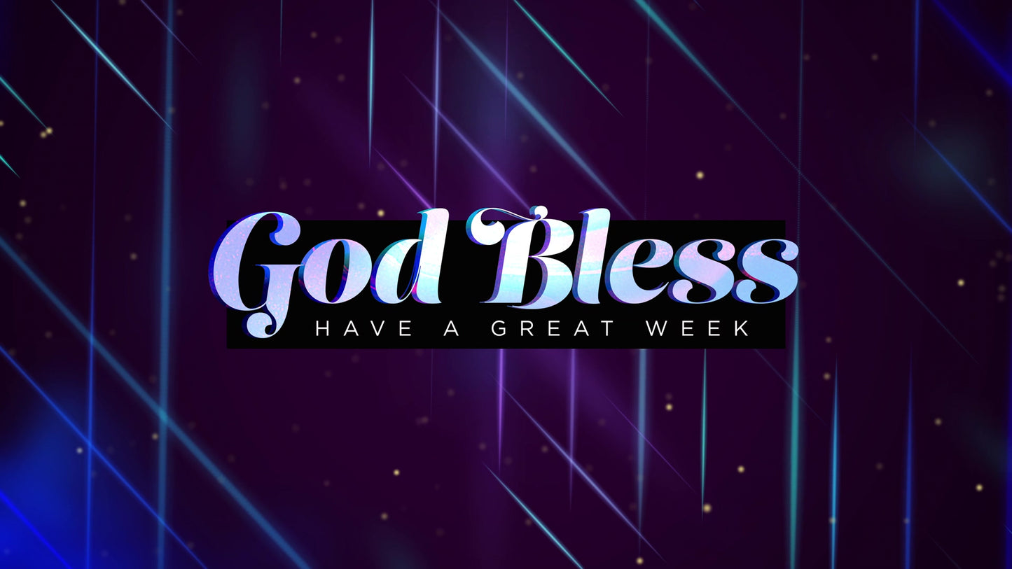 Fractal Glow God Bless 01