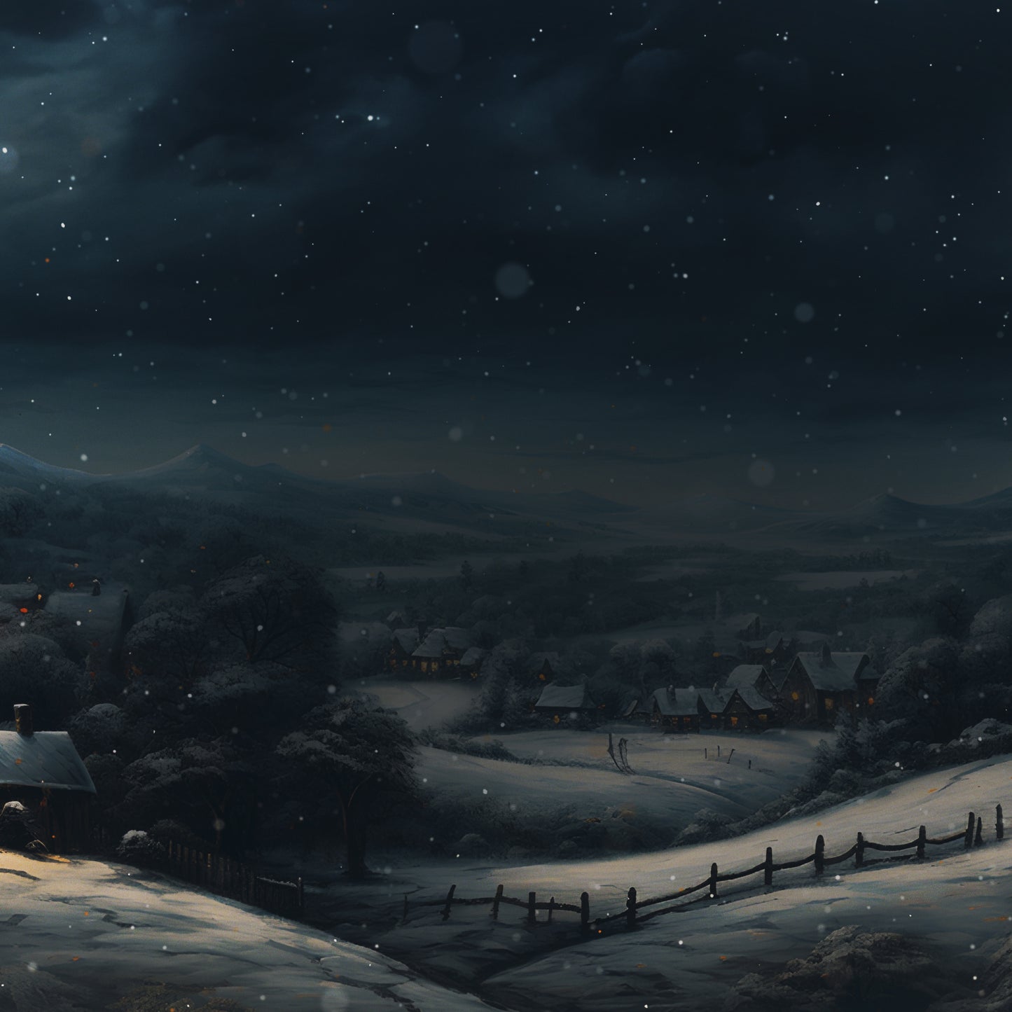 Christmas Villages Giving Blank