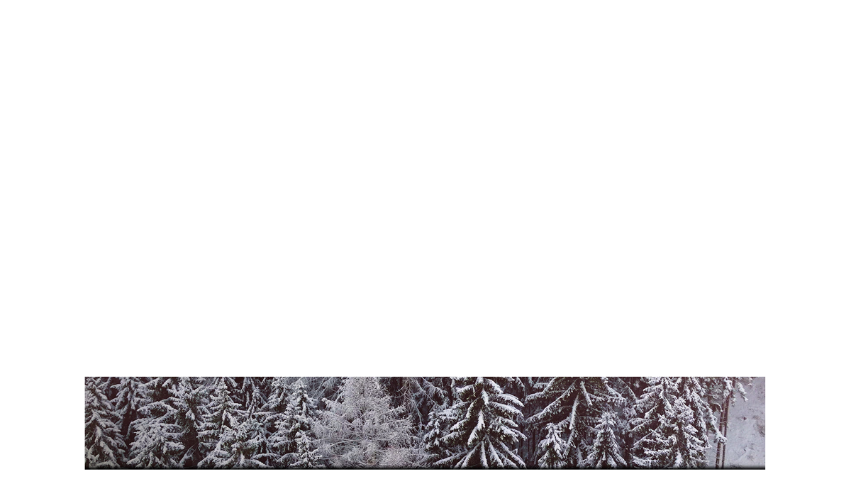 Retro Winter Lower Third Full Blank Transparency
