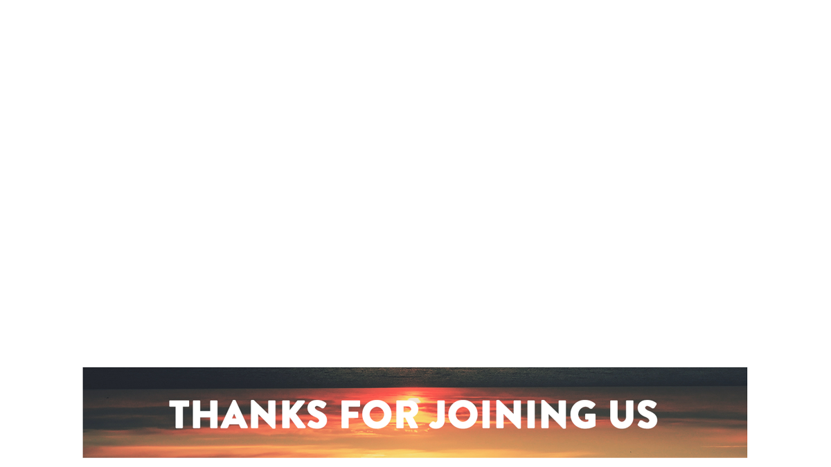 Sunrise Ocean Remix Lower Third Thanks For Joining Transparency