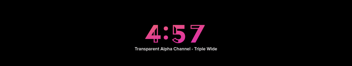 Just Countdowns 5-Minute Countdown Alpha Triple Wide