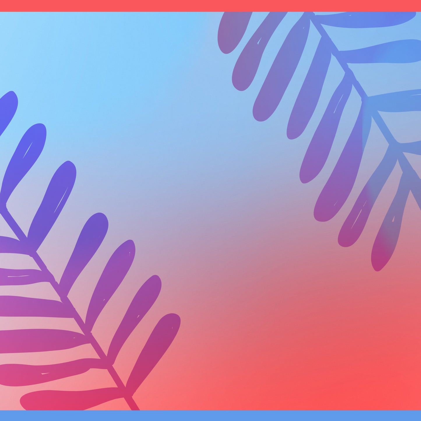 Palm Sunday Icons Social Blank