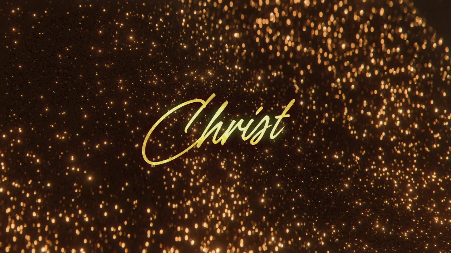 Glitter Echoes Christ
