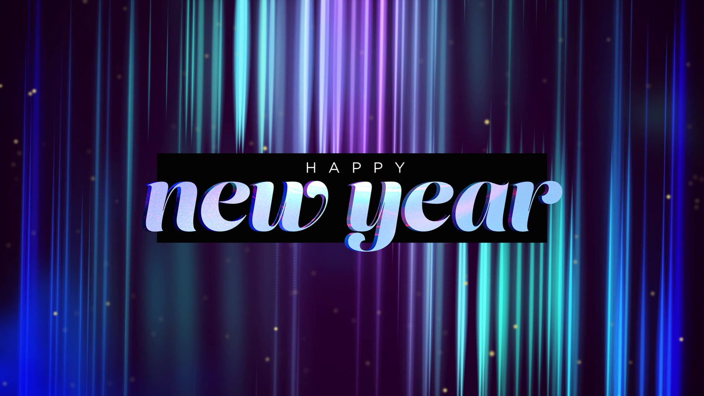 Fractal Glow Happy New Year 02