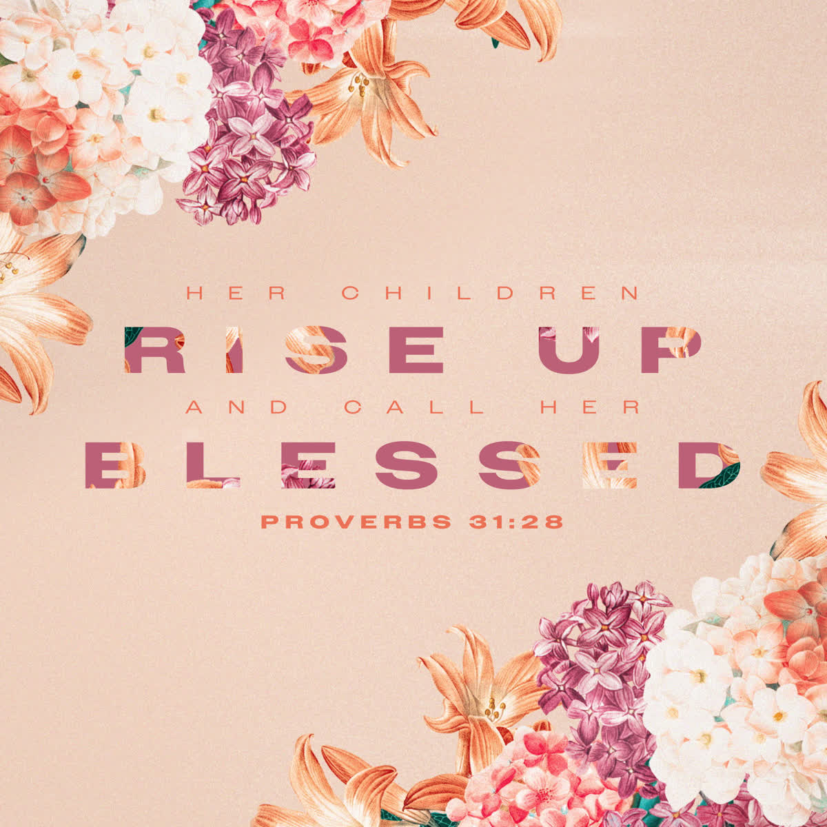 Vintage Floral Scripture