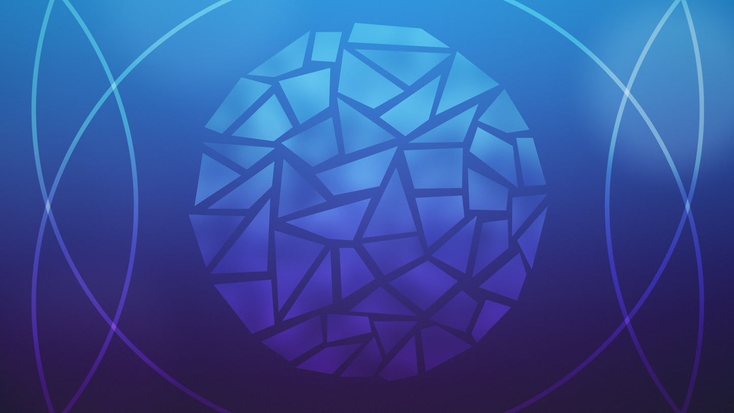 Circle Glass Blue