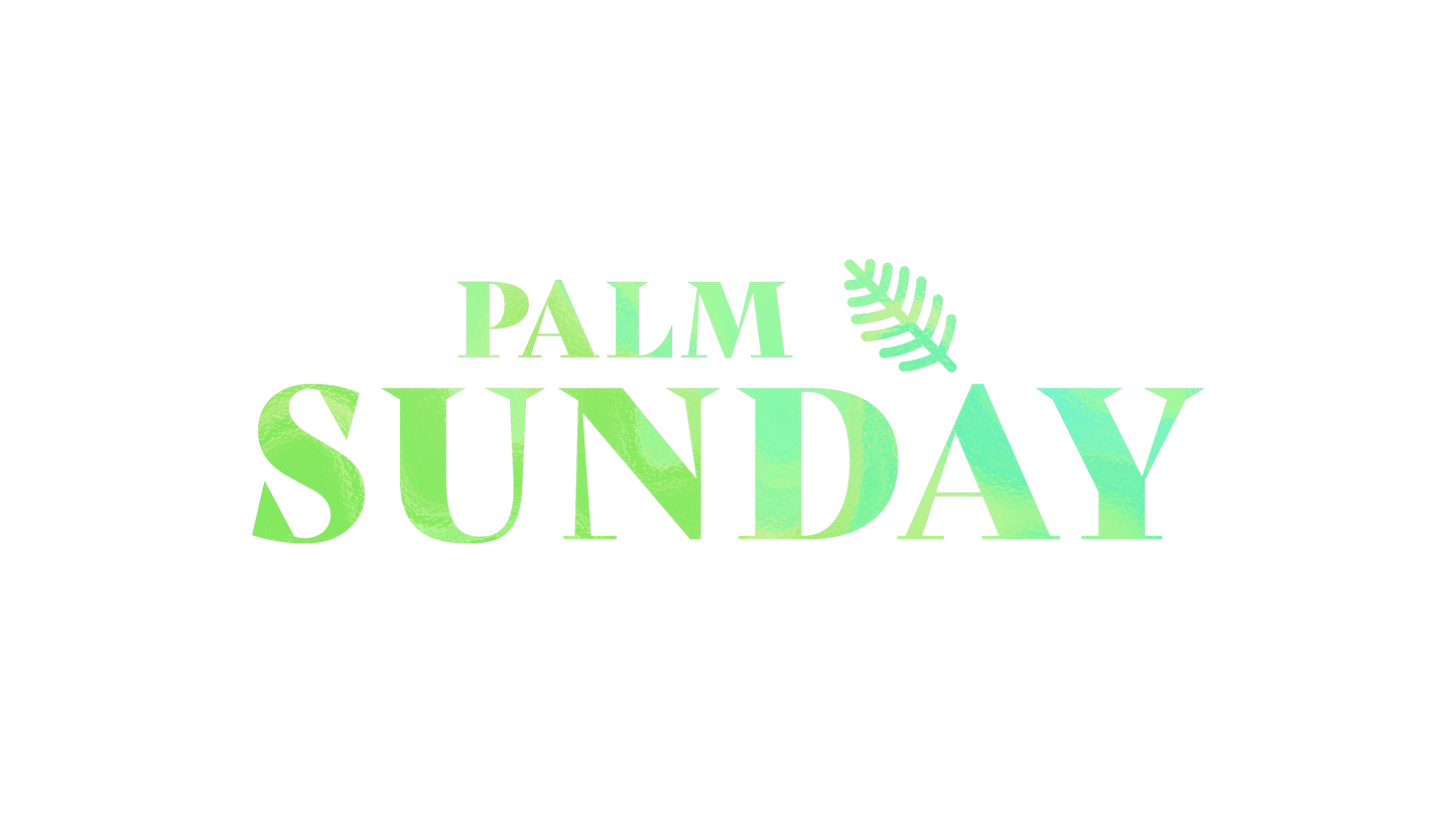 Easter Foil Palm Sunday