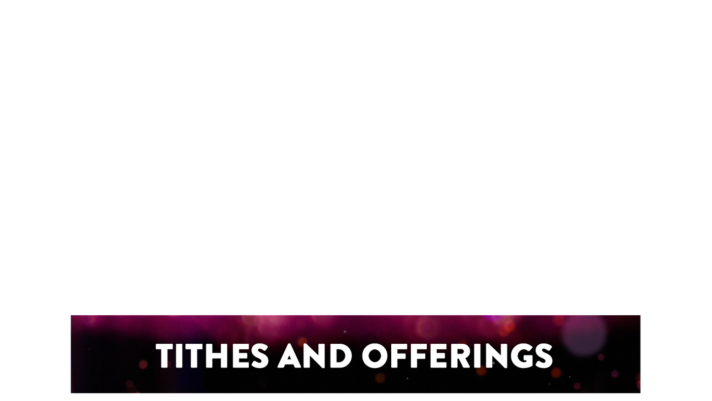 Communion Bokeh Lower Third Tithes Offering