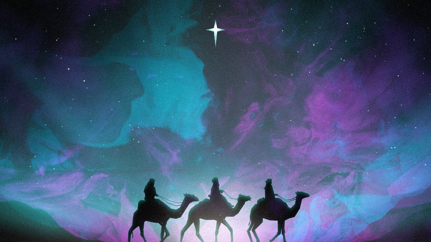Painted Christmas Wise Men Still