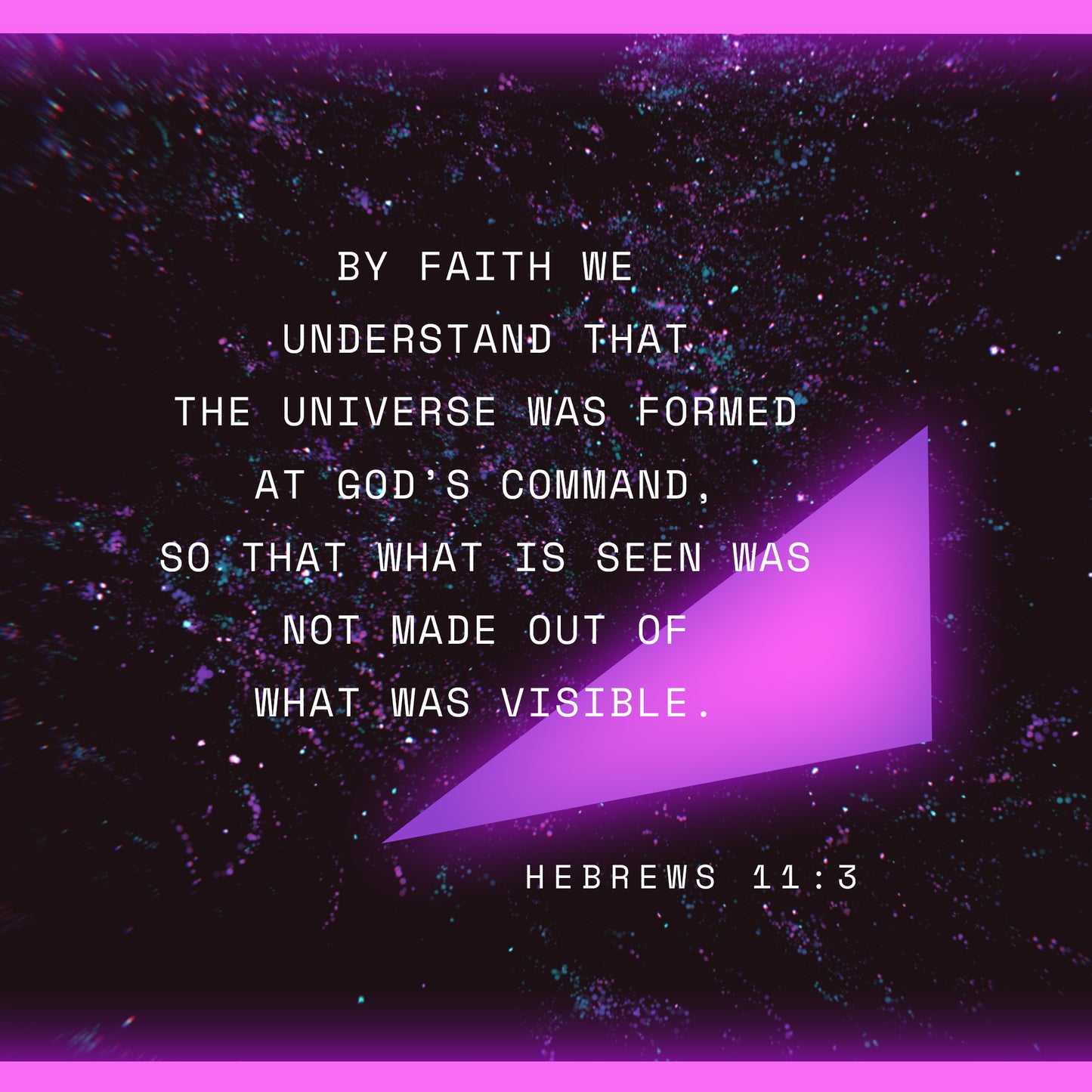 Hebrew 11:3