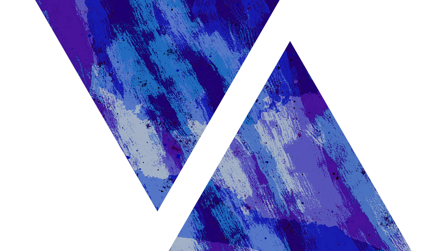 Vibrant Strokes Triangles