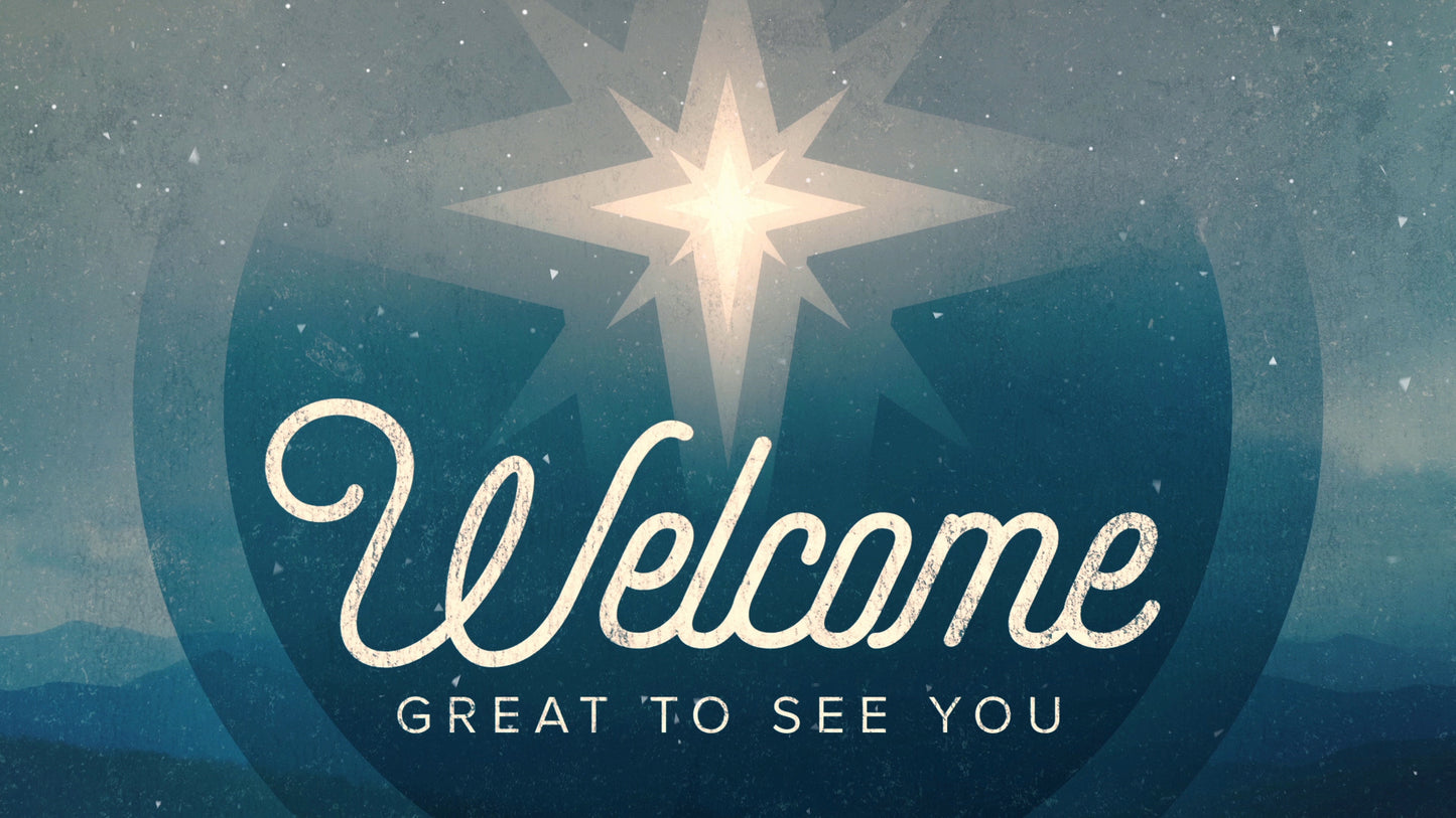 Modern Retro Christmas Eve Welcome Still
