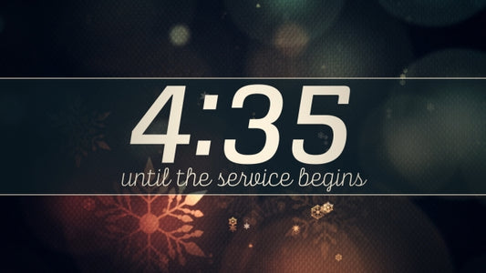 Vintage Christmas Lights Countdown