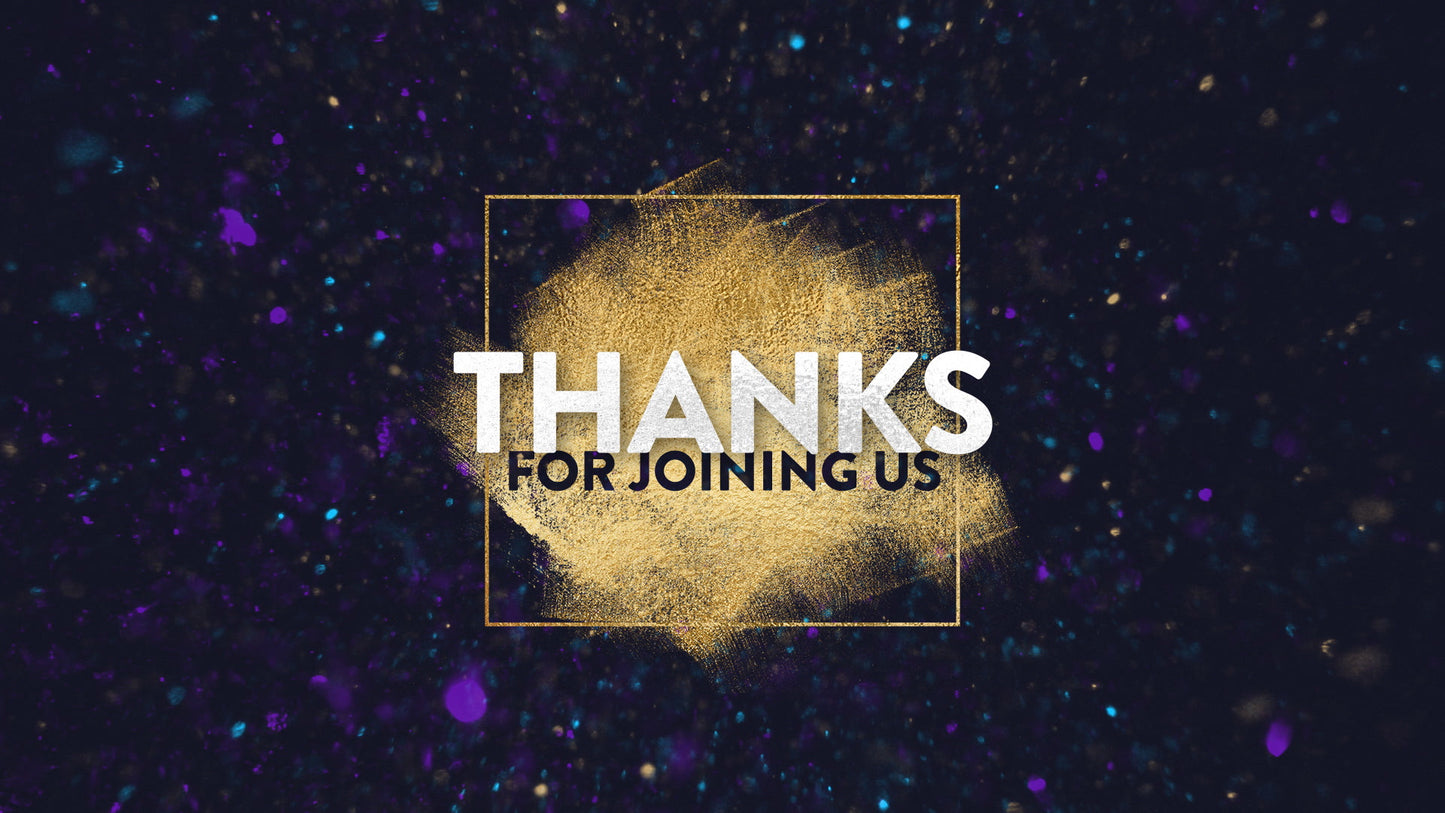 New Years Glitter Thanks for Joining Us Still