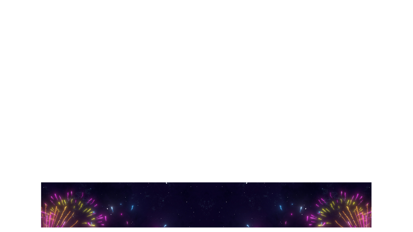 Celebration Sky Lower Third Full Blank