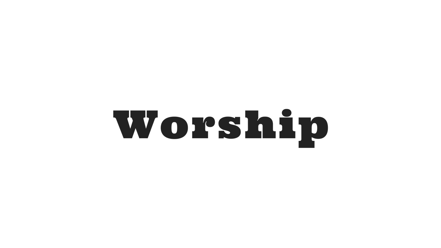 Watercolor Cross Worship
