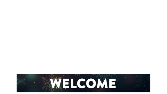 Vintage Christmas Lower Third Welcome Transparency