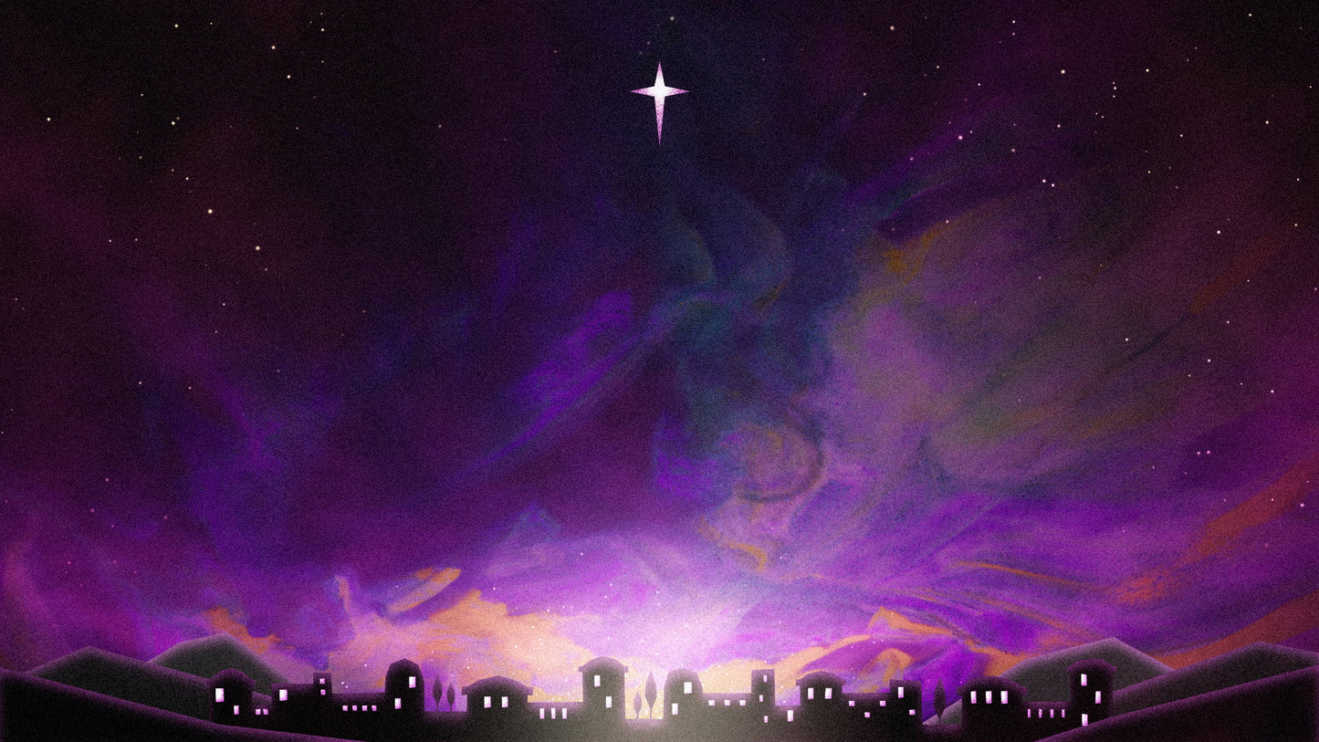 Painted Christmas Bethlehem Still
