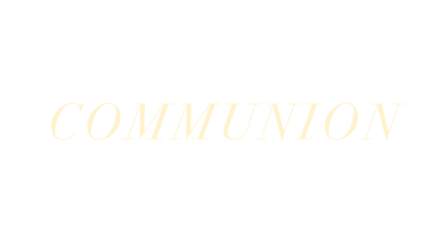 Thanksgiving Table Communion