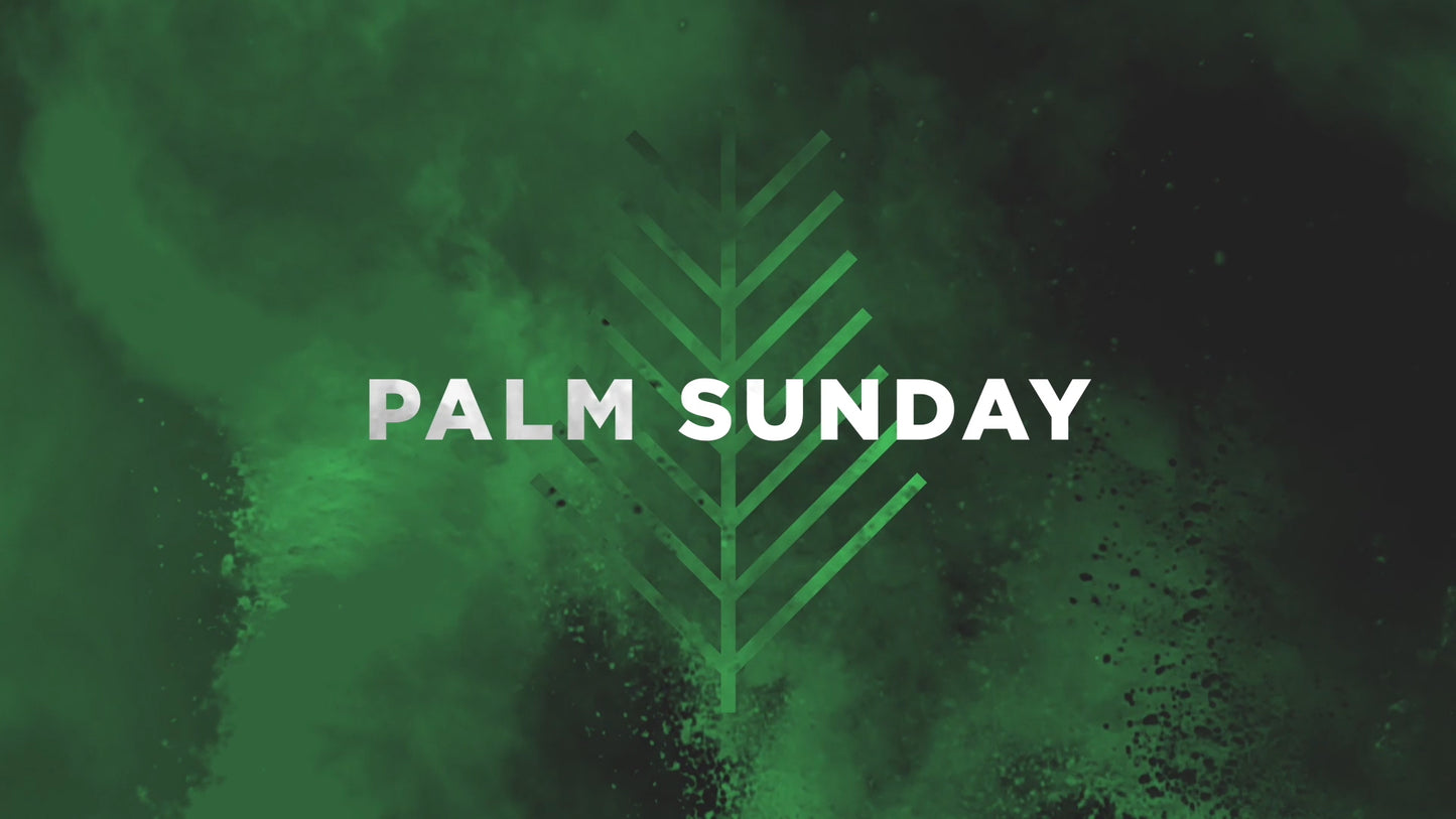 Color Burst Palm Sunday Title Still
