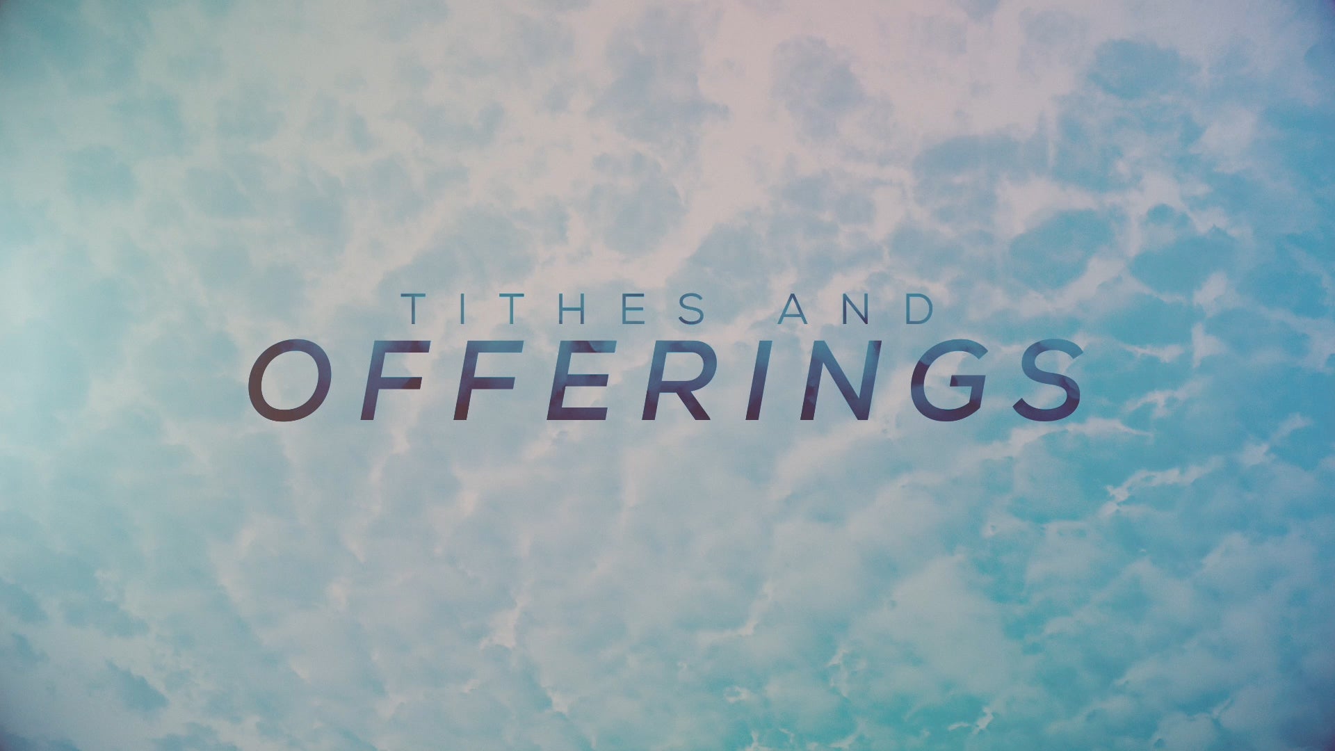Colorful Spring Clouds Tithe Still | Shift Worship