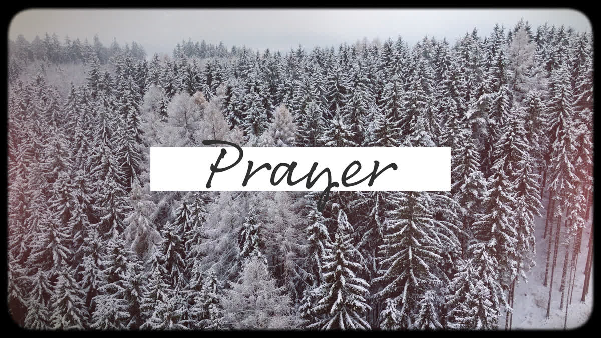 Retro Winter Prayer