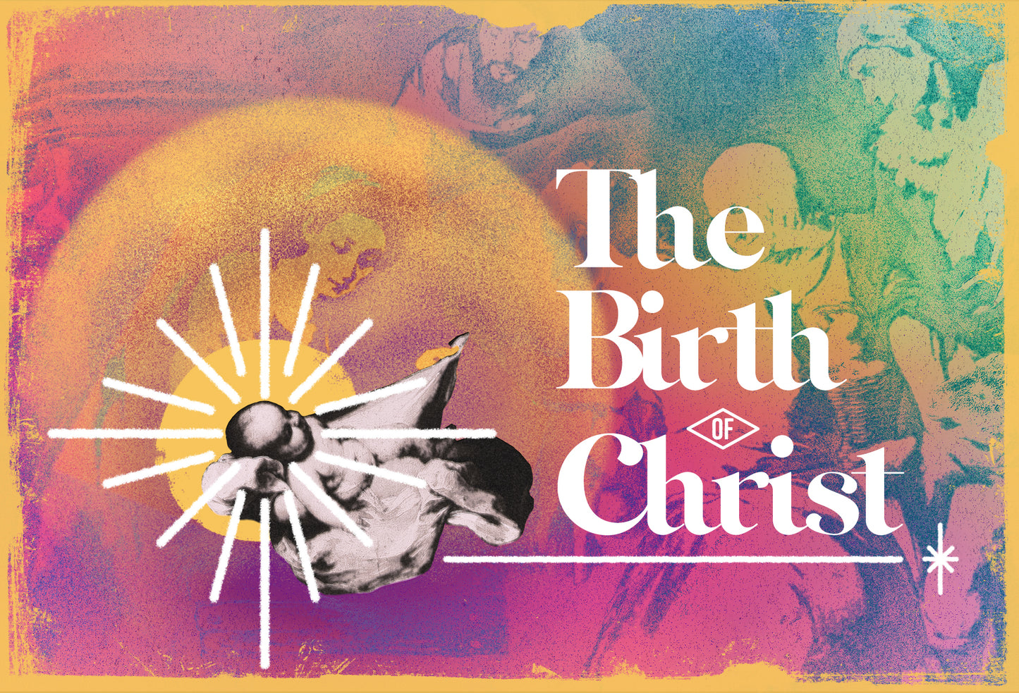 Nativity Colors 4X6 Postcard